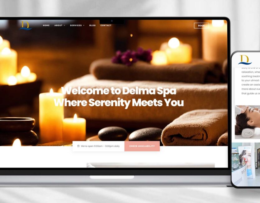 Delma Spa Elevating Online Presence With Responsive Website Booking System 2