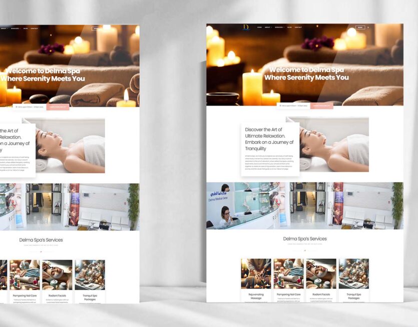 Delma Spa Elevating Online Presence With Responsive Website Booking System