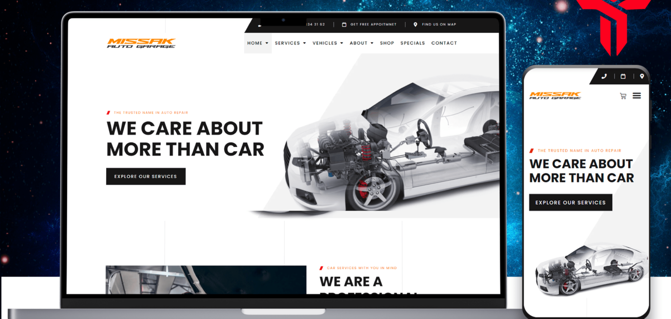 Missak Auto Garage Website Showcase