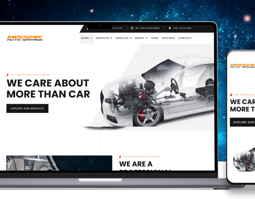 Missak Auto Garage Website Showcase