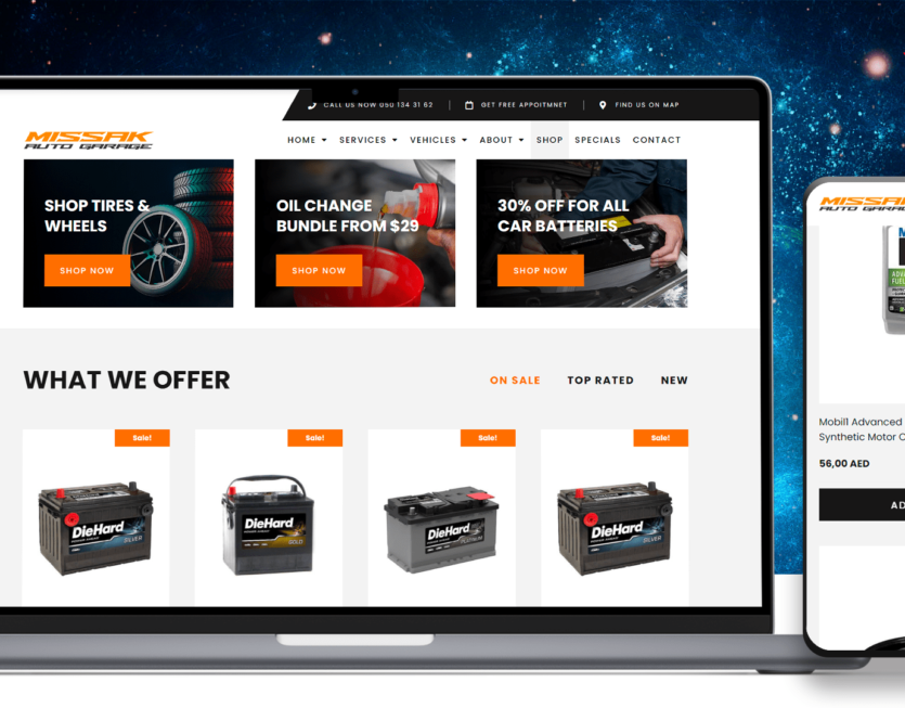 Missak Auto Garage Website Showcase2