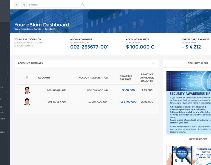 Transforming Digital Banking Blom Bank Interface Upgrade 3