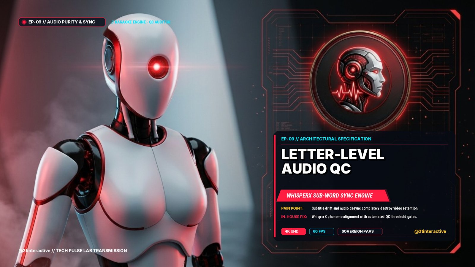 2TI-TECH-PULSE // EP-09: Series 825: Letter-Level Karaoke & Audio QC