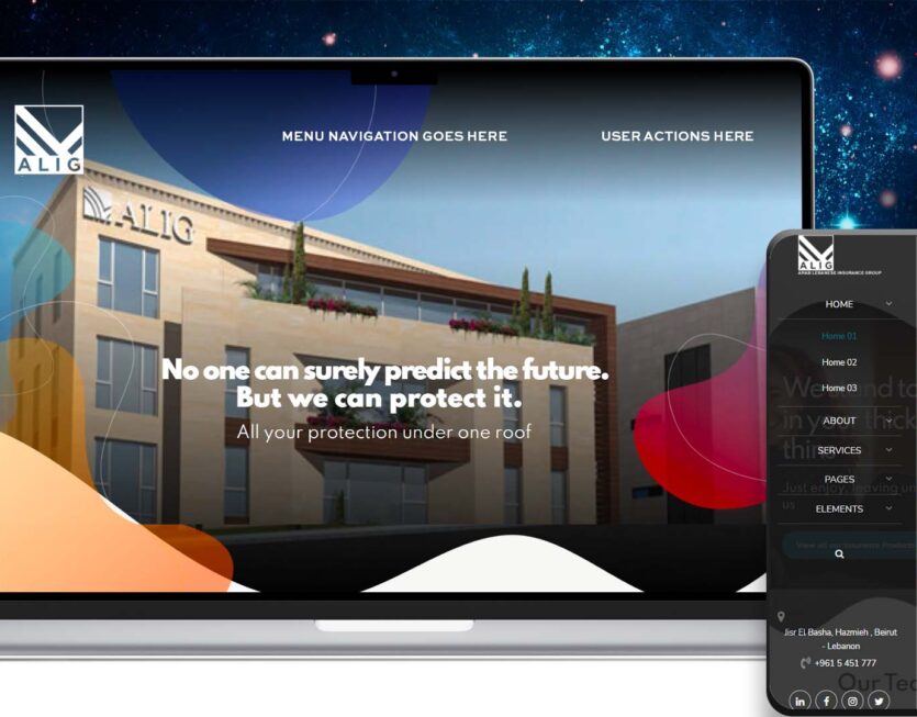 Arab Lebanese Insurance Group (ALIG) Website Redesign