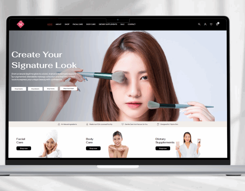 Tkbeautyandstyle Website Showcase